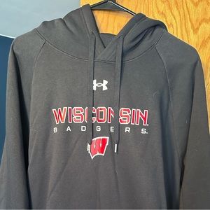 Wisconsin Badgers Black Under Armour Sweatshirt Hoodie XXL